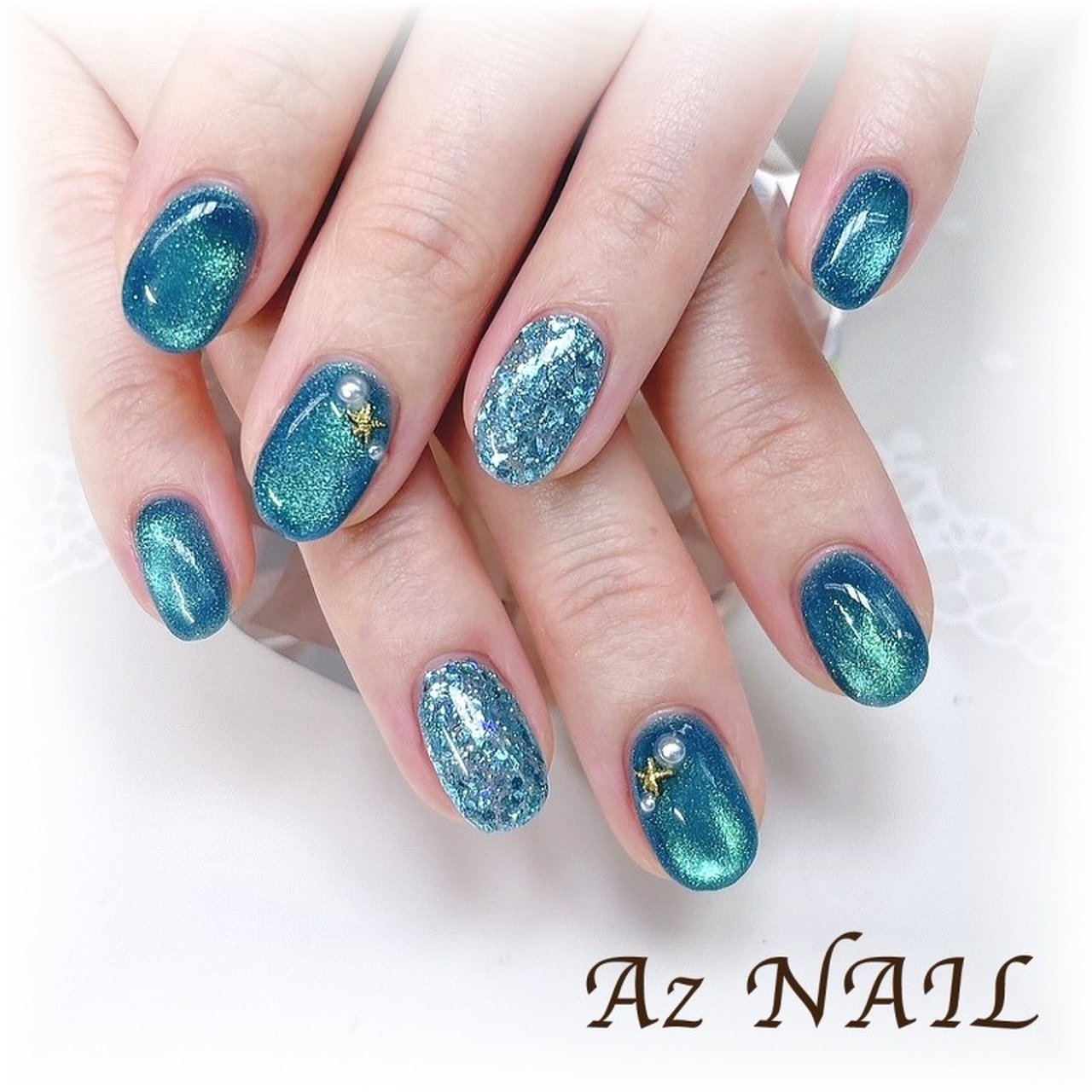 夏/旅行/海/デート/ハンド - Az NAIL ゆき＊のネイルデザイン[No