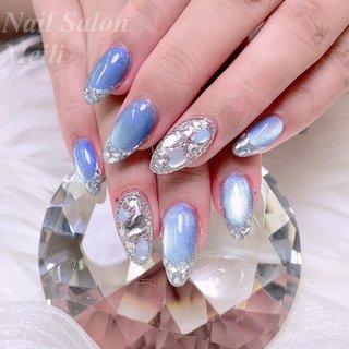 人気順｜水色/ガラスフレンチのネット予約できるネイルデザイン