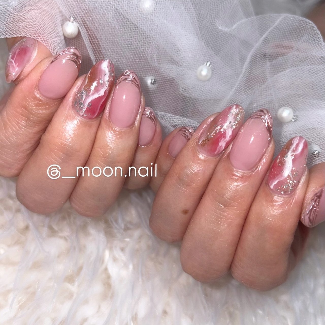KOIZUMI ネイルアート UVライト VY-1800 キラキラ - MOON.NAILのネイルデザイン[No.9558114]｜ネイルブック