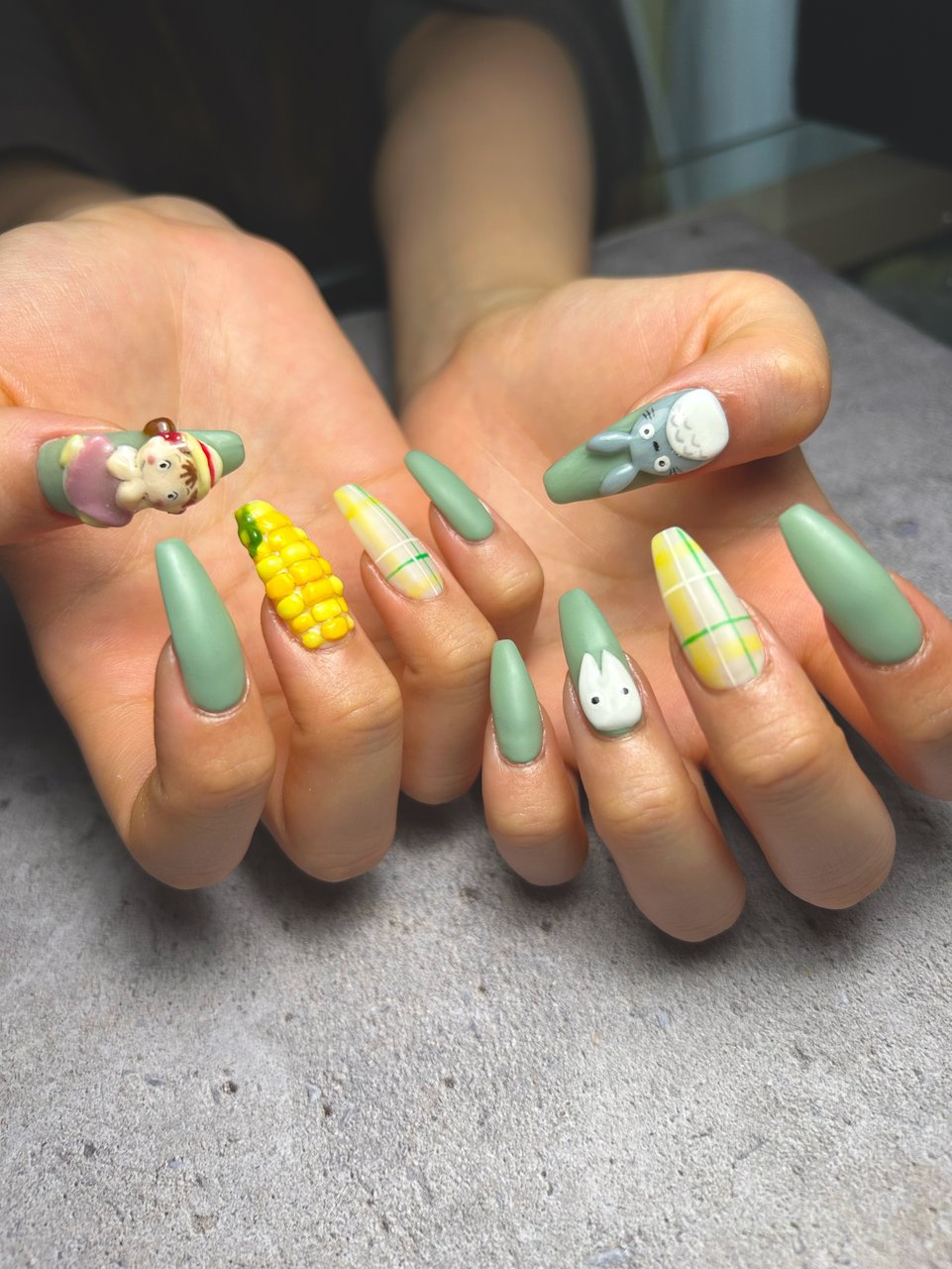 夏/オールシーズン/海/推し活/チェック - Yakko nailのネイルデザイン