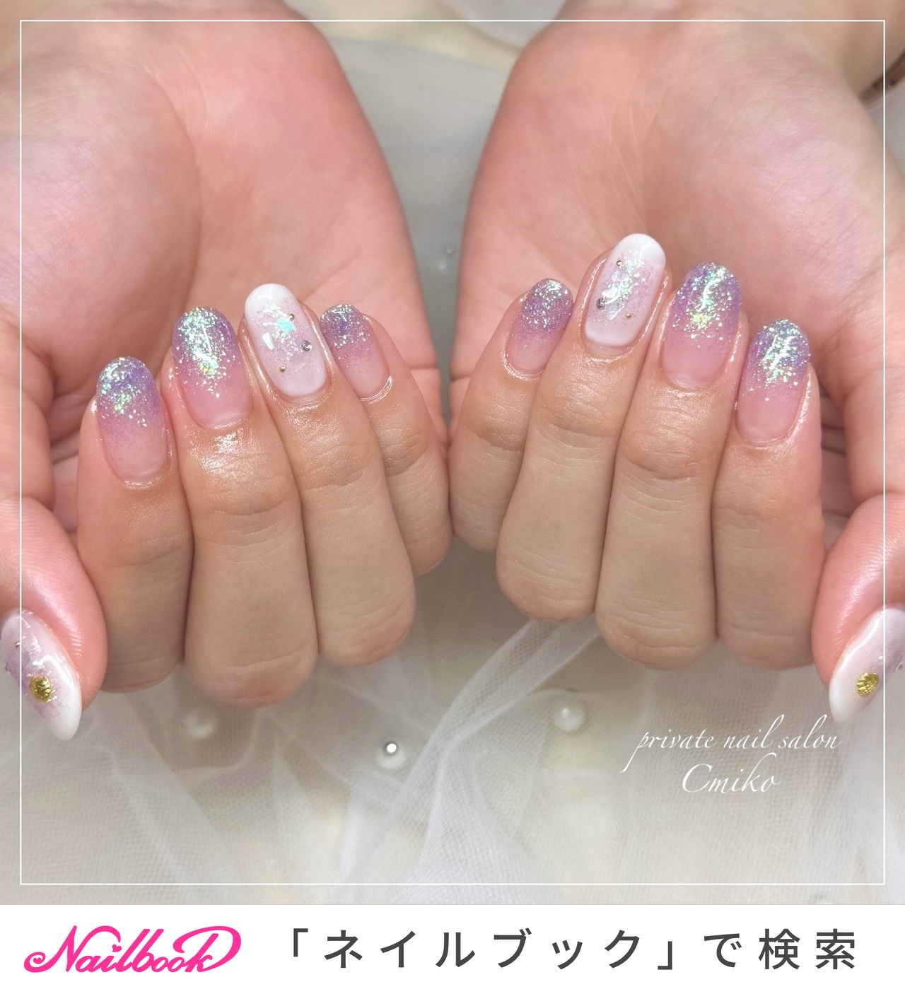 ネイルチップ ワンホン ぷっくりハート チーク グラデーション ネイルチップ ワンホン ぷっくりハート チーク グラデーション