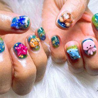 深海のネイルデザイン｜ネイルブック