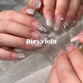 【オーダー】ネイルチップ　チャームネイル　キラキラワンホン韓国　ベイビーブーマー ネイルチップ ベイビーブーマー 韓国 キラキラ ガーリー 量産型