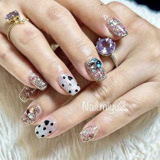 ビジュー/ドット/カラフルのネイルデザイン｜ネイルブック