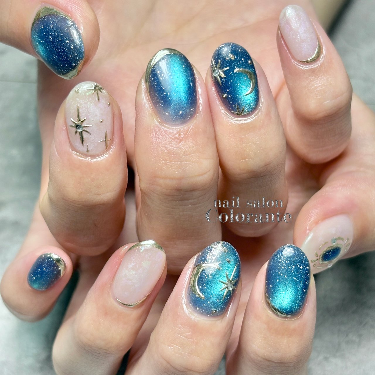夏/ハンド/ボヘミアン/マグネット/ミラー - nail salon Colorante