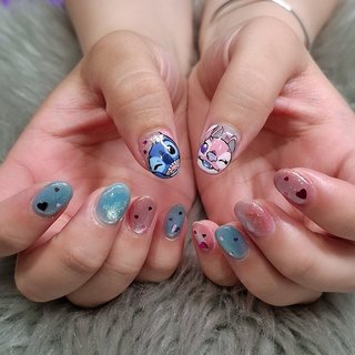 スティッチのネイルデザイン｜ネイルブック