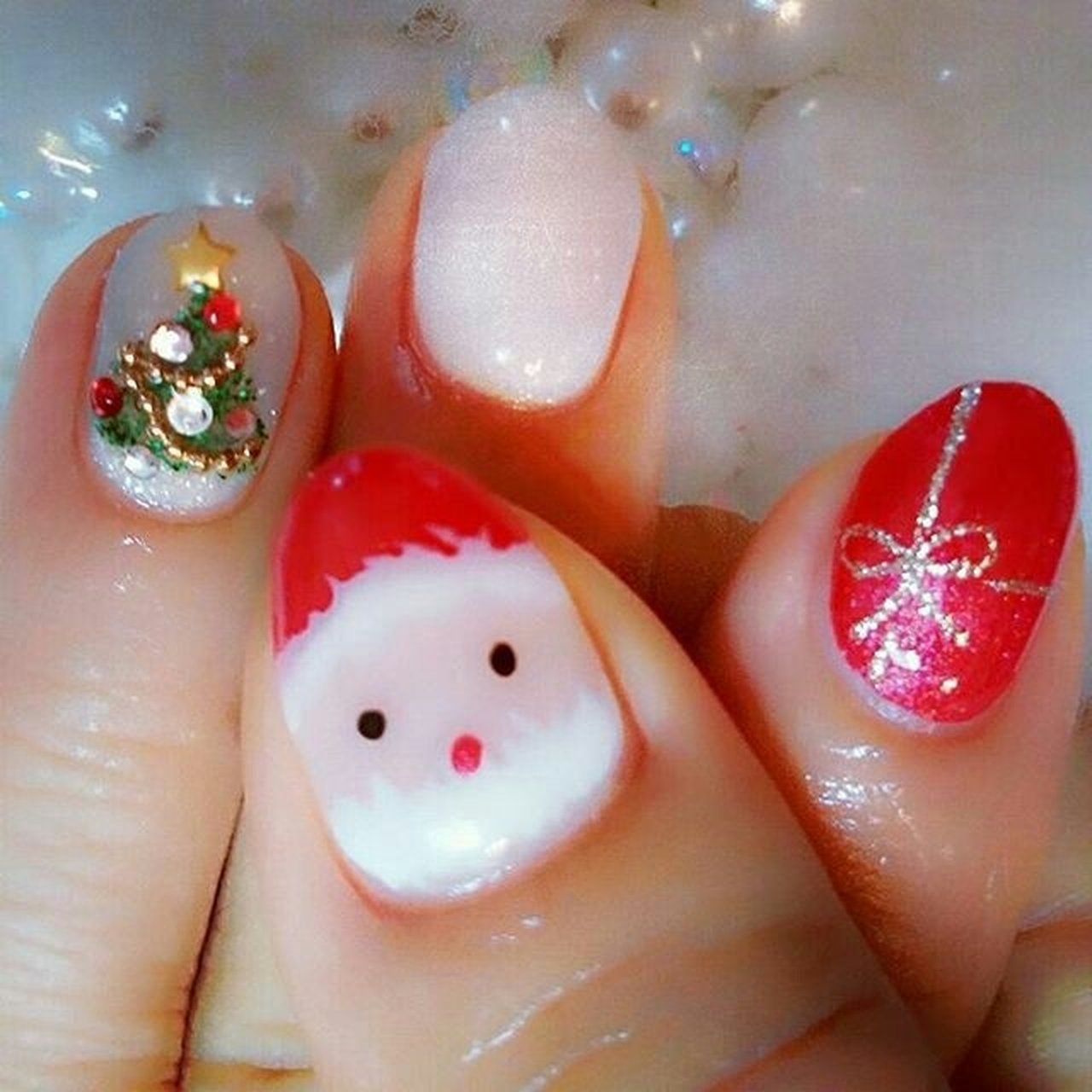 クリスマス ハンド ジェルネイル お客様 スクール サロン スパイスネイルズのネイルデザイン No ネイルブック