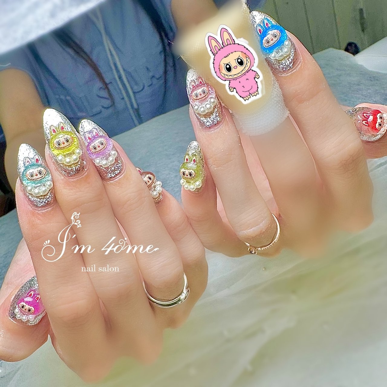 夏/シルバー/カラフル - hitomiのネイルデザイン[No.9566190]｜ネイル