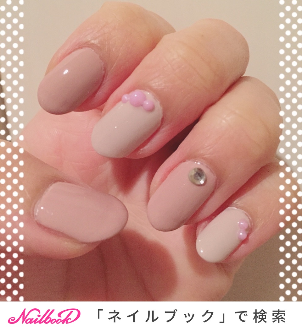 ハンド シンプル ワンカラー ホワイト ピンク Uncasのネイルデザイン No ネイルブック