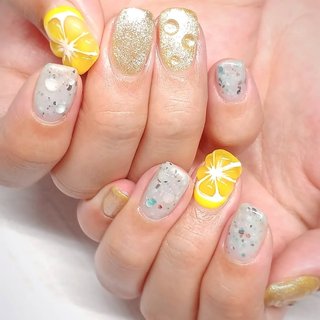 シトラスネイルのネイルデザイン｜ネイルブック