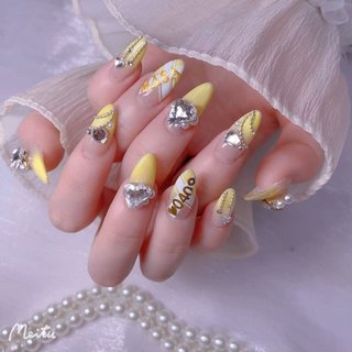 イエロー(黄)/量産型ネイルのネイルデザイン｜ネイルブック