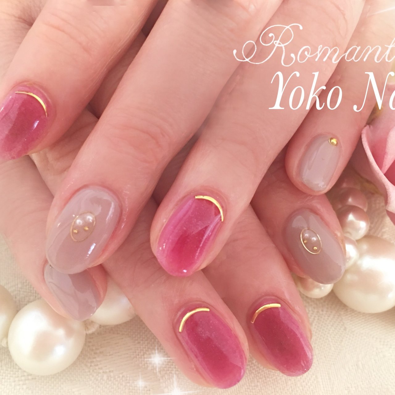 秋 冬 オフィス パーティー ハンド Yoko Nailのネイルデザイン No ネイルブック