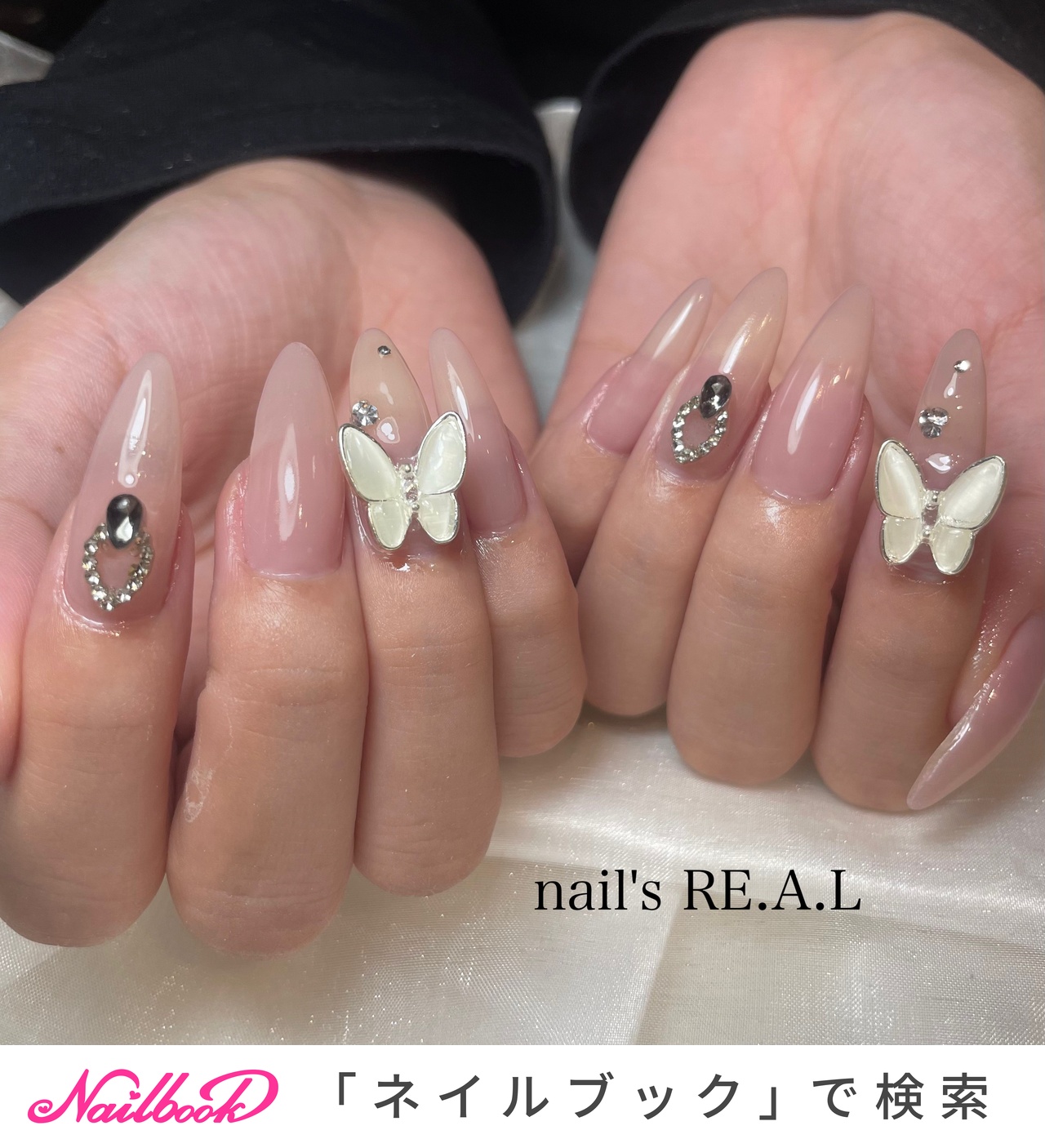 ネイルパーツ①（2種類のちょうちょ） 楽天市場】蝶々 パーツ 全6色【2個】ネイルパーツ 蝶 クリア