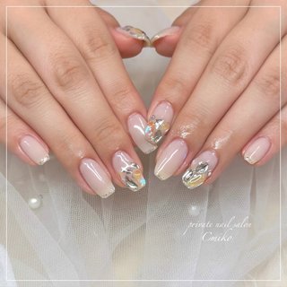 ワンホンネイル(ワンホン/中国ネイル/中華ネイル)/#氷のネイルデザイン