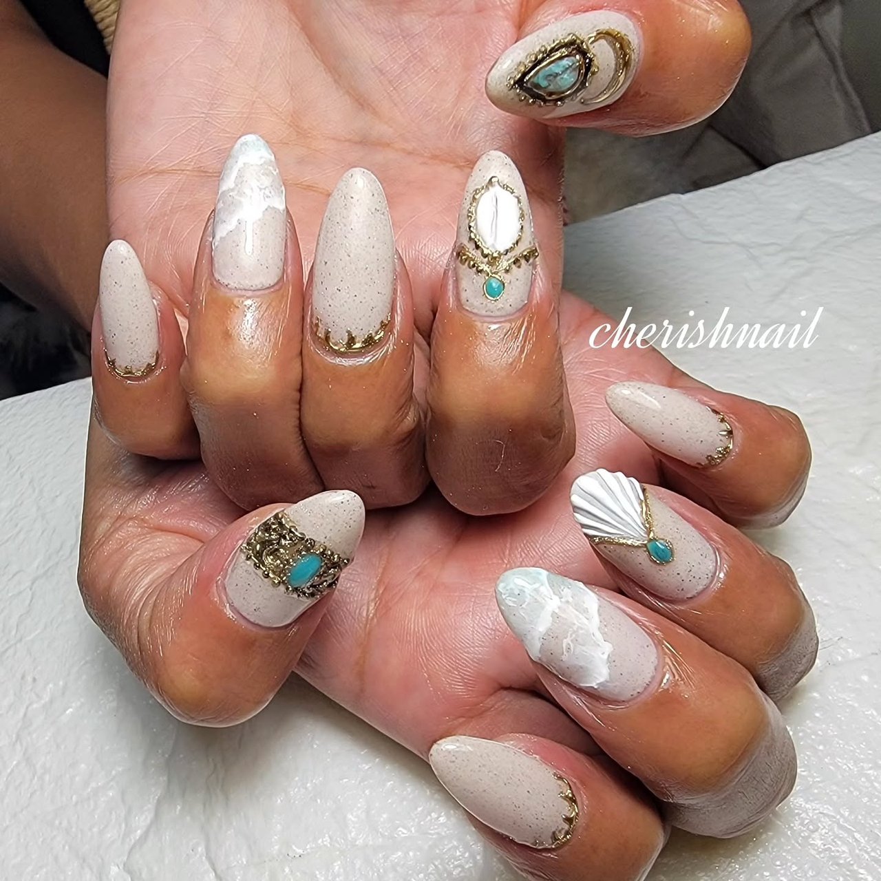 ネイルチップ ニュアンスネイル マグネットネイル シェルネイル ネイル