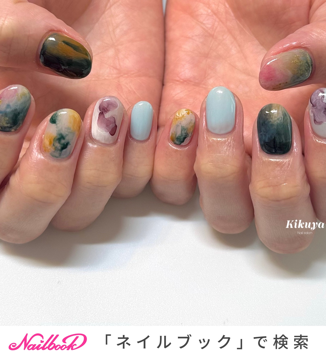 しおん　痛ネイルオーダー にじさんじ🦇葛葉 使用チップ8 この日のために毎日ルンルンで