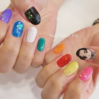 オールシーズン/ライブ/推し活/ハンド/スクエアオフ - ごっちのネイル