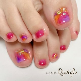 トップ2度塗り F26F138F130F66F2☆フットネイル ニュアンス F66 フットネイル ニュアンス×ゴールド｜Yahoo!フリマ（旧PayPay