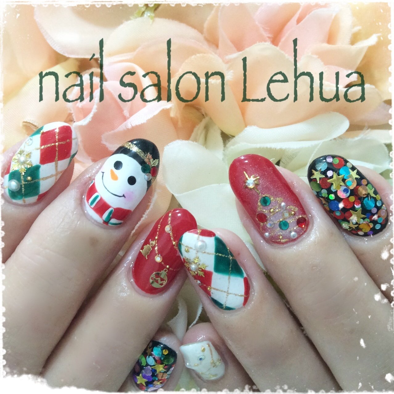 冬 クリスマス Lehua レフア 大木萌子のネイルデザイン No ネイルブック