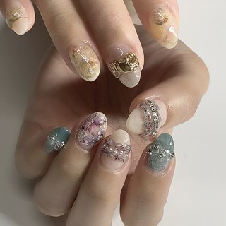 ドライフラワーアンティークグリーンオーダーチップ ドライフラワー