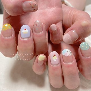 カップケーキのネイルデザイン｜ネイルブック