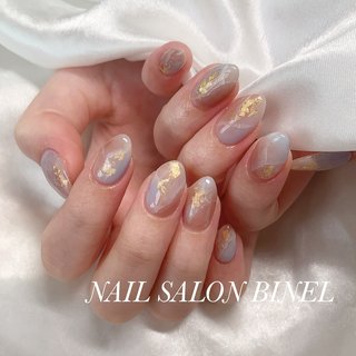 レオパード/キラキラ/ワンホン/韓国/ロング - k.nail2525のネイル