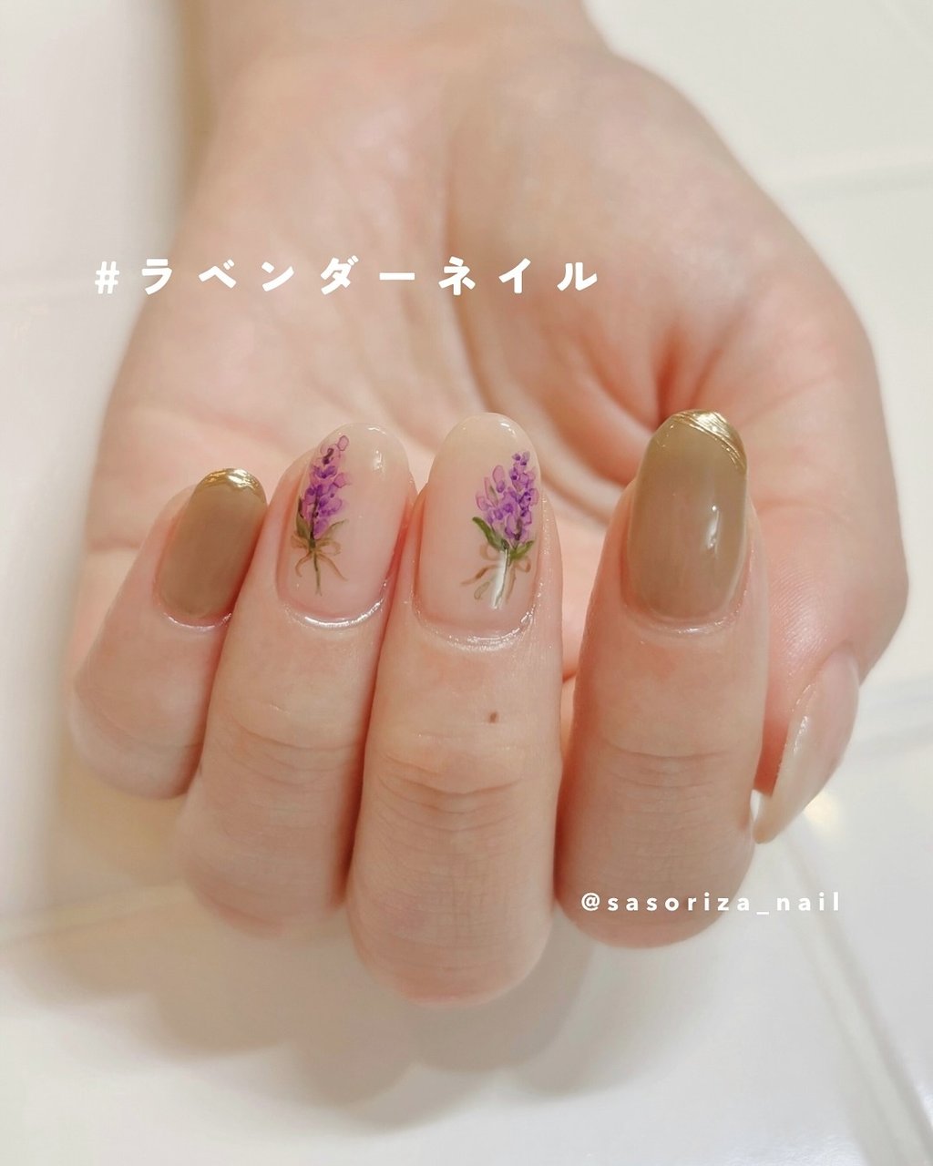 【オーダー】お花ネイル 旅行/水彩/フラワー/ボタニカル/大人 - natsumiのネイルデザイン[No