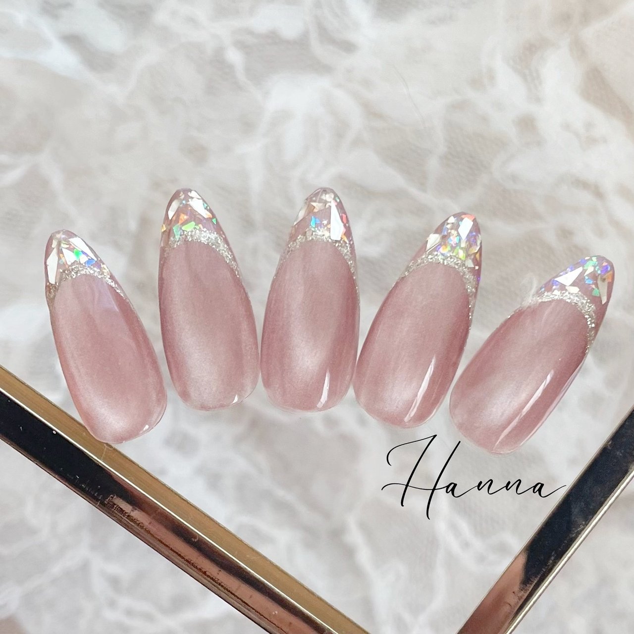 秋/オールシーズン/フレンチ/マグネット/ちゅるん - nail room Hannaの