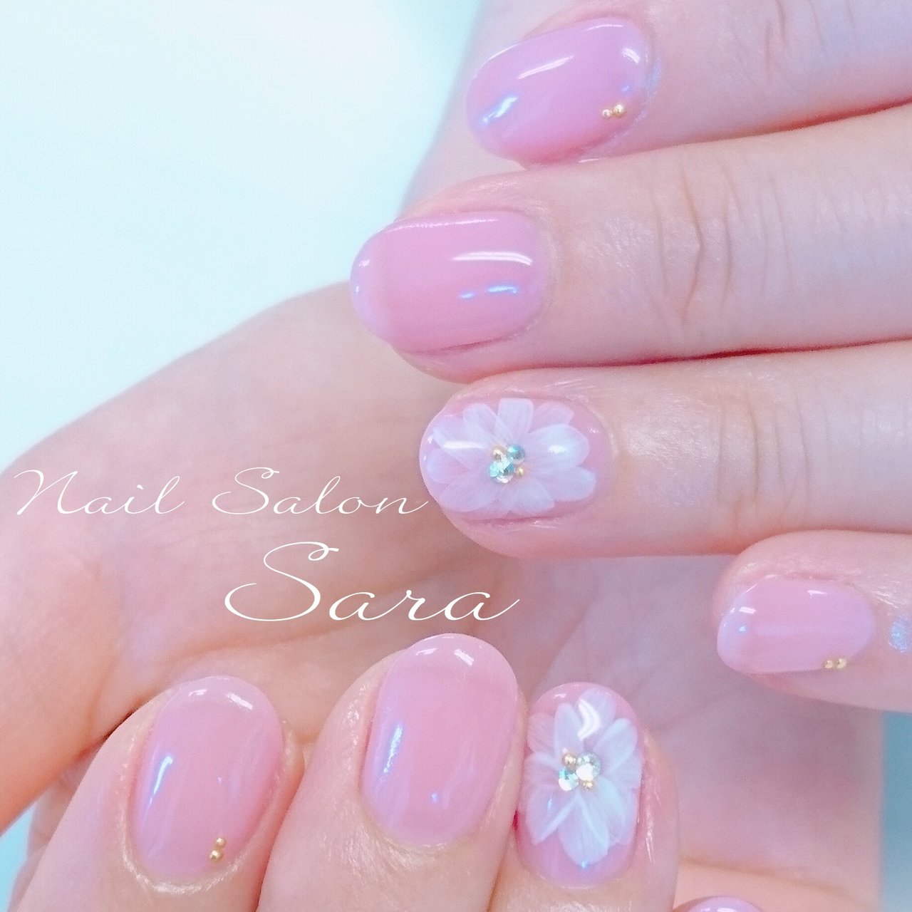 オールシーズン ブライダル パーティー デート ハンド Nail Salon Saraのネイルデザイン No ネイルブック