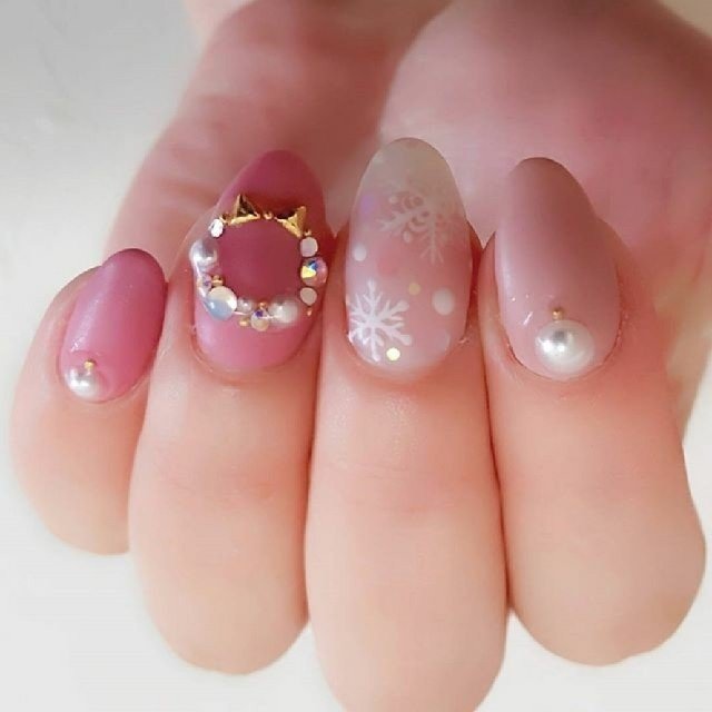 冬 クリスマス パーティー 女子会 ハンド Petitsalonnoixnailのネイルデザイン No ネイルブック