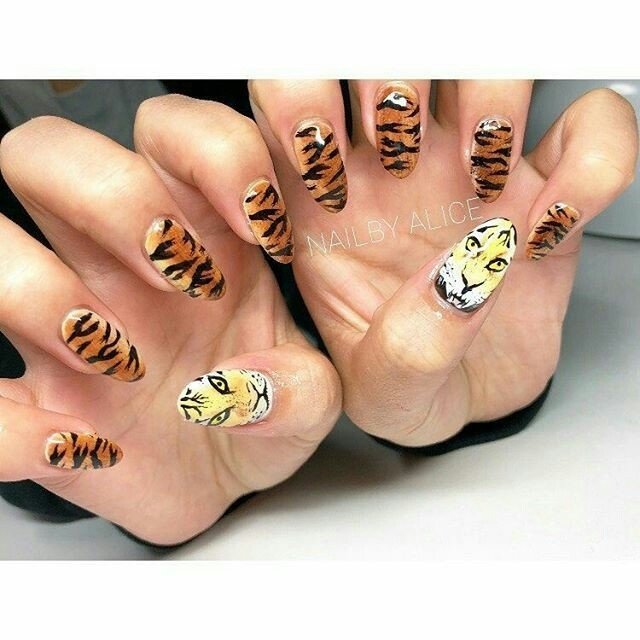 オールシーズン 成人式 ライブ パーティー アニマル柄 Nail By Aliceのネイルデザイン No ネイルブック