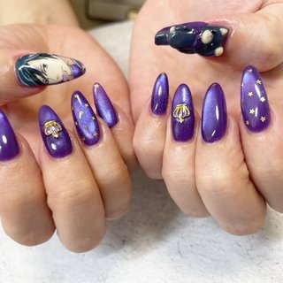 ぷくぷくマグネットネイル　ワンホン　推しカラー　オーダー専用 ぷくぷくマグネットネイル ワンホン 推しカラー オーダー専用