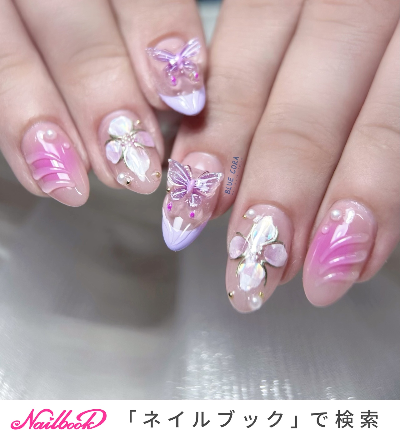 成人式/フラワーのネイルデザイン｜ネイルブック