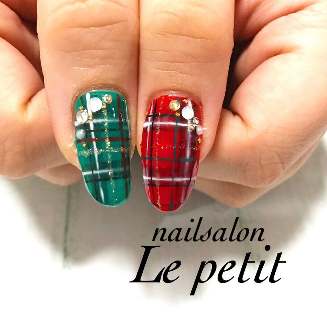 冬 クリスマス デート 女子会 ハンド Nailslon Le Petitのネイルデザイン No ネイルブック