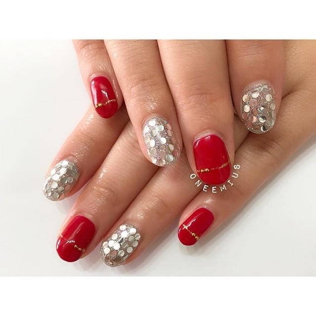 冬 クリスマス パーティー 女子会 ハンド Oneemius エリナのネイルデザイン No ネイルブック