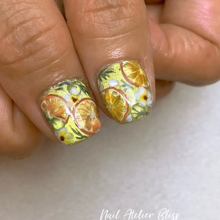 シトラスネイルのネイルデザイン｜ネイルブック