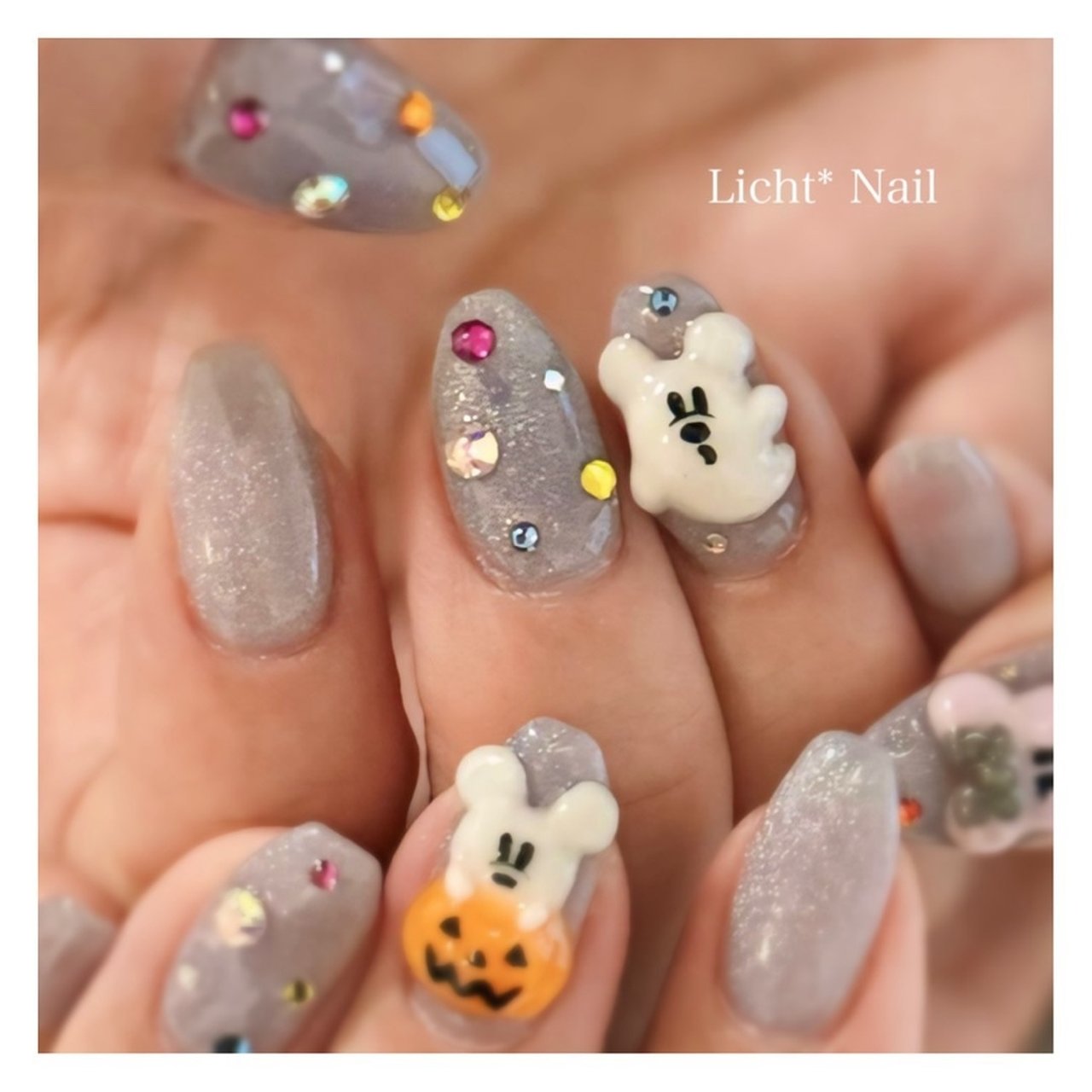 秋/ハロウィン - Licht* Nail (リヒトネイル)のネイルデザイン[No 