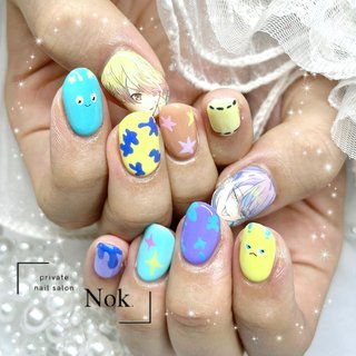 プレインシート　痛ネイル 痛ネイル】プレインシートを使ったセルフネイルを解説💅アーニャ
