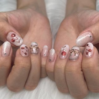 人気順｜リボン/#シルバーパーツネイルのネイルデザイン｜ネイルブック