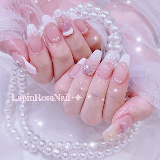 157 オーダー　ネイルチップ　ワンホンネイル　さくらんぼネイル　ガーリーネイル さくらんぼネイル/ガーリーネイル/韓国ネイル/ワンホンネイル