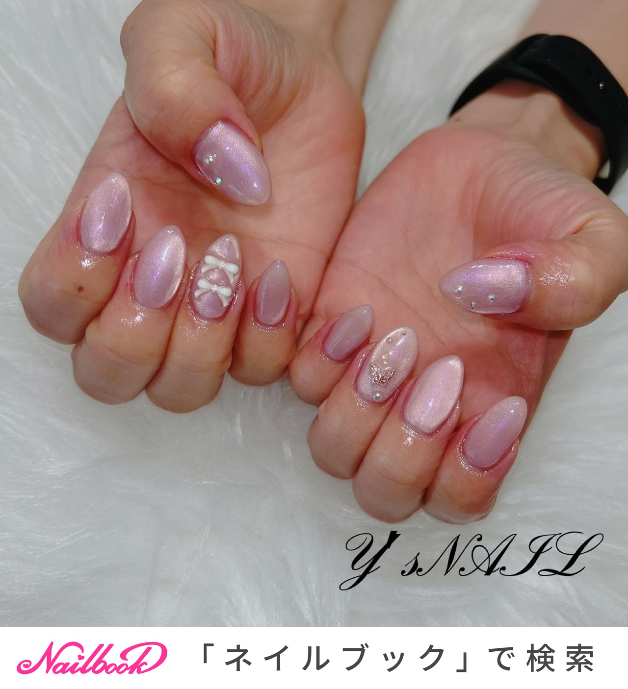 ベージュマグネットネイル 02 うるうる ちゅるん 秋 冬 韓国 ブライダル fd00b346f0332e01076ff6666ecb32