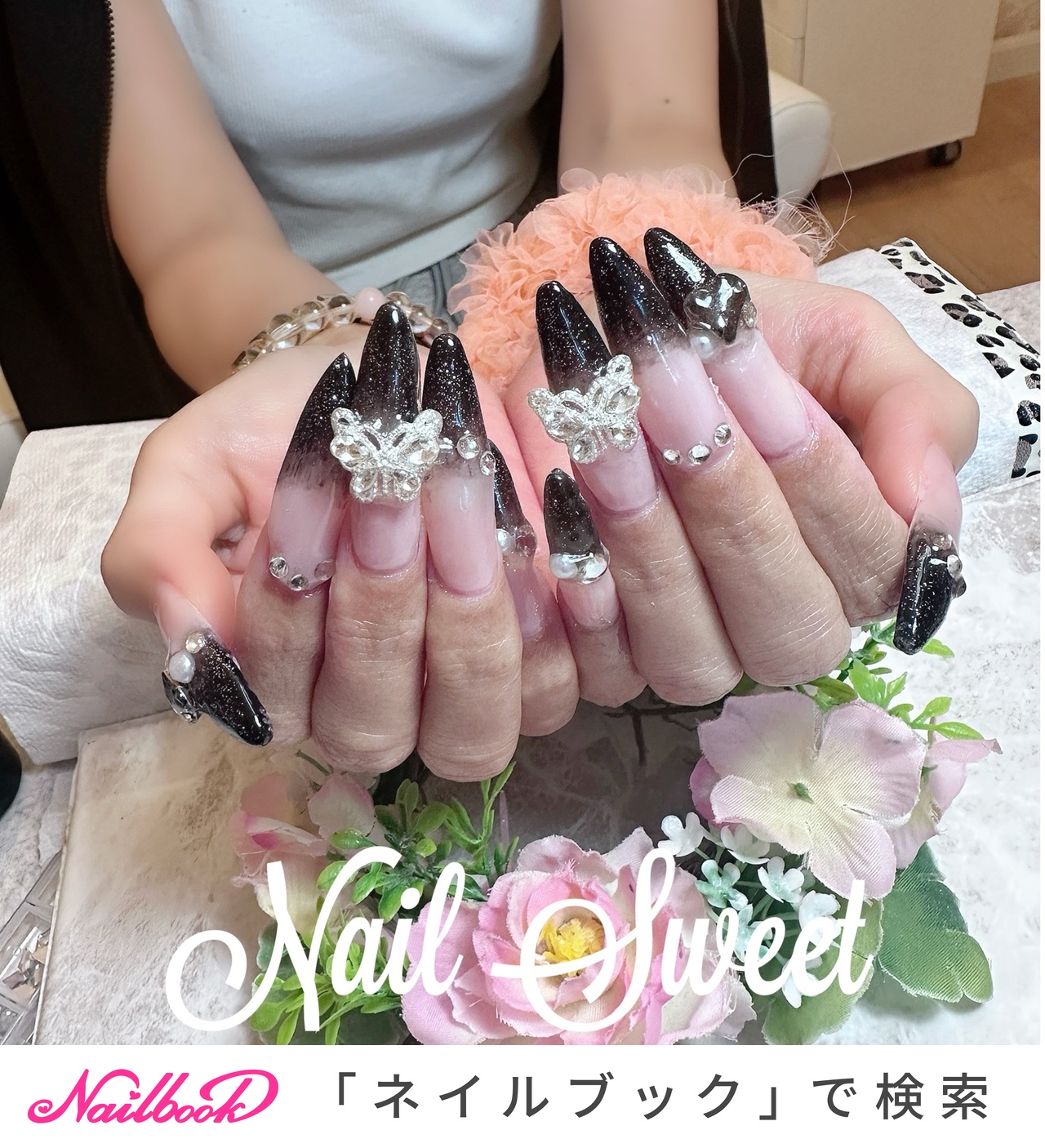 蝶々ネイルのネイルデザイン｜ネイルブック
