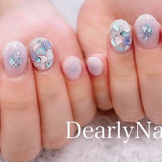 Atlantic STARS 水色ラメ×白 37 Atlantic STARS 水色ラメ×白 37 - メルカリ