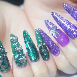 フェントン Sea Mist Green イリデセントホブネイル ハンドベル フェントン Sea Mist Green イリデセントホブネイル ハンドベル