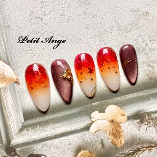 人気順｜レッド(赤)/もみじネイルのネイルデザイン｜ネイルブック