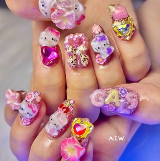 カラフルネイル 1280_lc