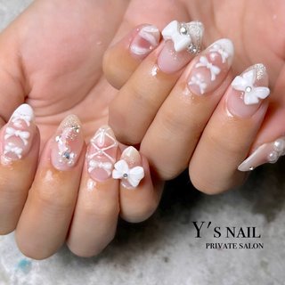 2025年】新着順｜ポイント/ホワイトのネイルデザイン(4ページ目