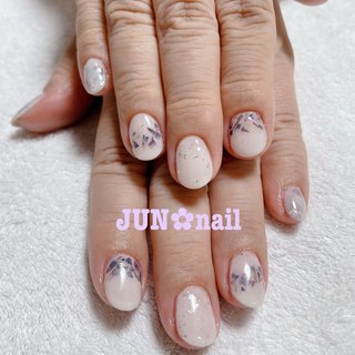 梅雨/ハンド/ホログラム/ワンカラー/パール - jun-nailのネイル
