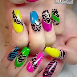 おすすめ順｜レオパード(ヒョウ柄)/ギャルネイルのネイルデザイン(3