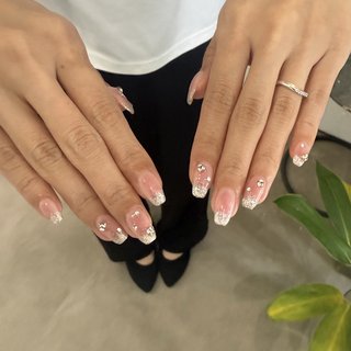 tete様オーダーページ オレンジオーロラ🧡 . ――――――――――――――――――― nail salon tete